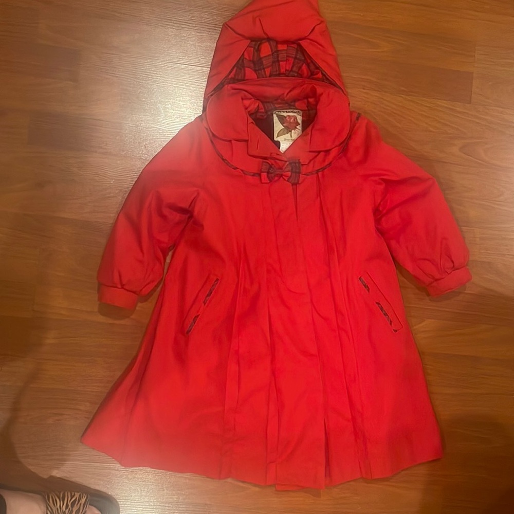 A very beautiful coat for a girl.
